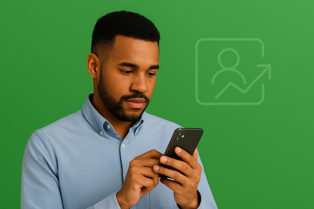 sales professional doing B2B prospecting through calls, email, and LinkedIn